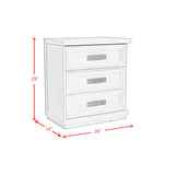 Avalanche Antique White 3-Piece King Storage Bedroom Set - Ornate Home