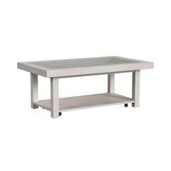 Avalanche Antique White 3-Piece Occasional Table Set with Coffee Table, End Table & Sofa Table
