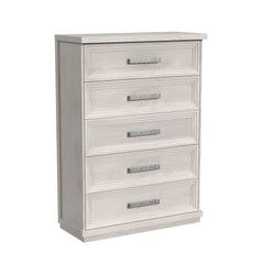 Avalanche Antique White 5-Drawer Chest - Ornate Home