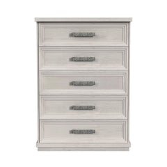 Avalanche Antique White 5-Drawer Chest - Ornate Home