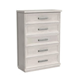 Avalanche Antique White 5-Piece King Storage Bedroom Set - Ornate Home