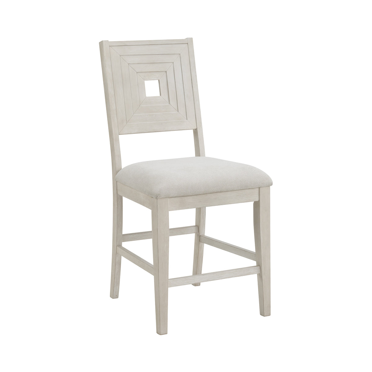 Avalanche Antique White 5-Piece Square Counter Height Dining Set