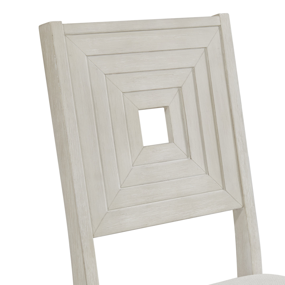 Avalanche Antique White 5-Piece Square Counter Height Dining Set