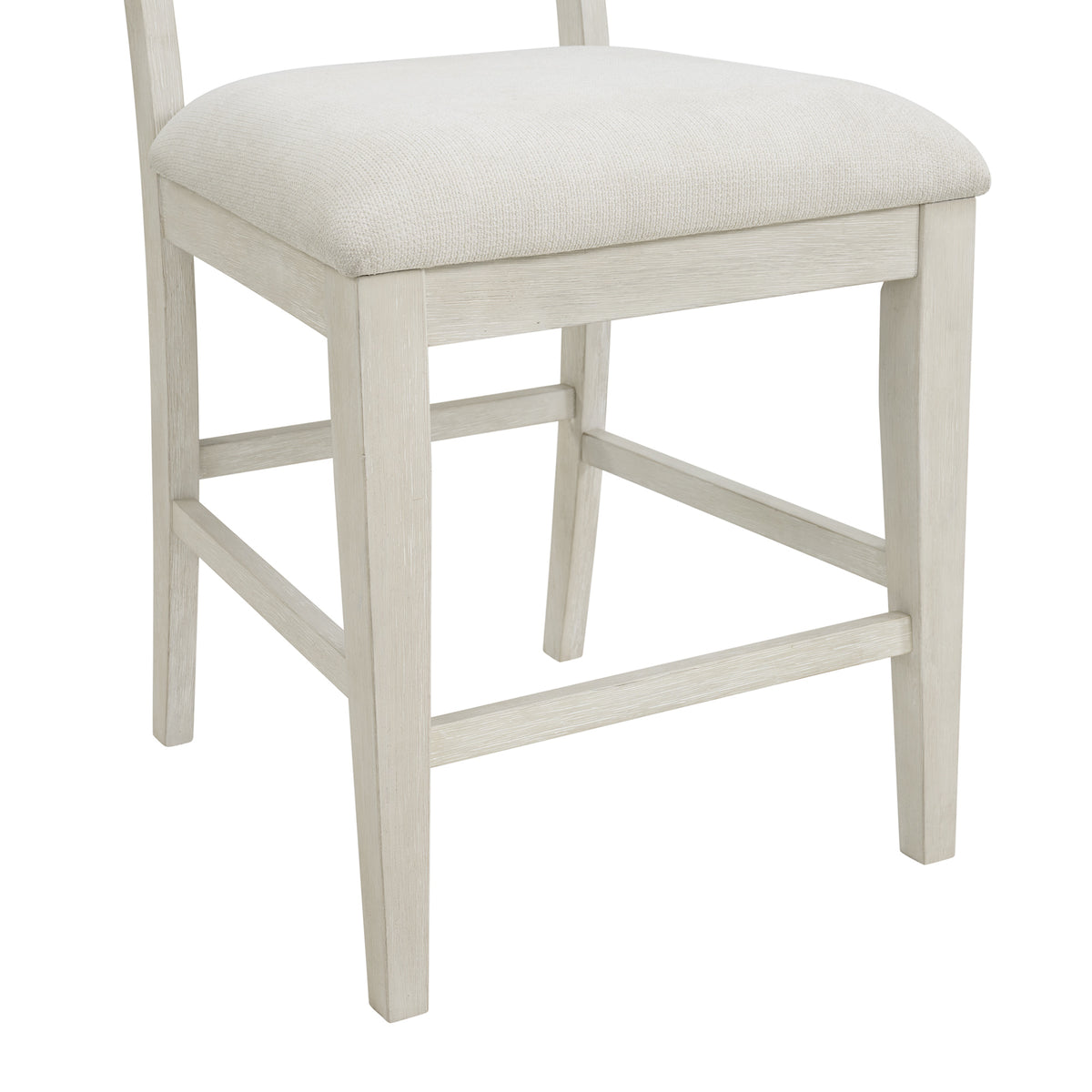 Avalanche Antique White 5-Piece Square Counter Height Dining Set