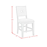 Avalanche Antique White Counter Side Chair (Set of 2) - Ornate Home