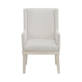Avalanche Antique White Dining Arm Chair (Set of 2) - Ornate Home