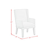 Avalanche Antique White Dining Arm Chair (Set of 2) - Ornate Home