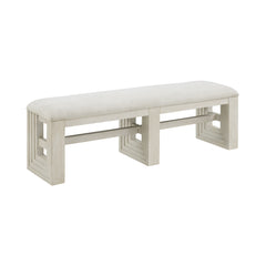 Avalanche Antique White Dining Bench - Ornate Home