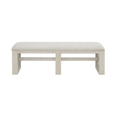 Avalanche Antique White Dining Bench - Ornate Home