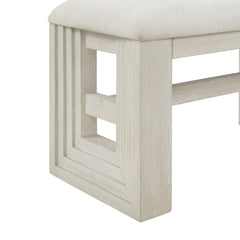 Avalanche Antique White Dining Bench - Ornate Home