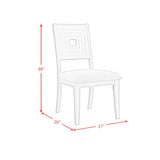Avalanche Antique White Dining Side Chair (Set of 2) - Ornate Home