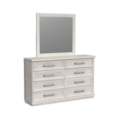 Avalanche Antique White Dresser & Mirror Set