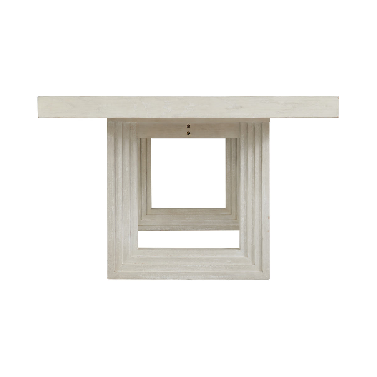 Avalanche Antique White Rectangular Dining Table with 18" Leaf - Ornate Home