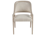 Avaline White Oak/Cream Arm Chair - Ornate Home