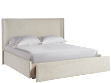 Avaline White Oak/Ivory King Owen Storage Bed - Ornate Home