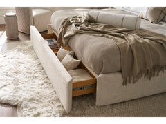 Avaline White Oak/Ivory Queen Owen Storage Bed - Ornate Home