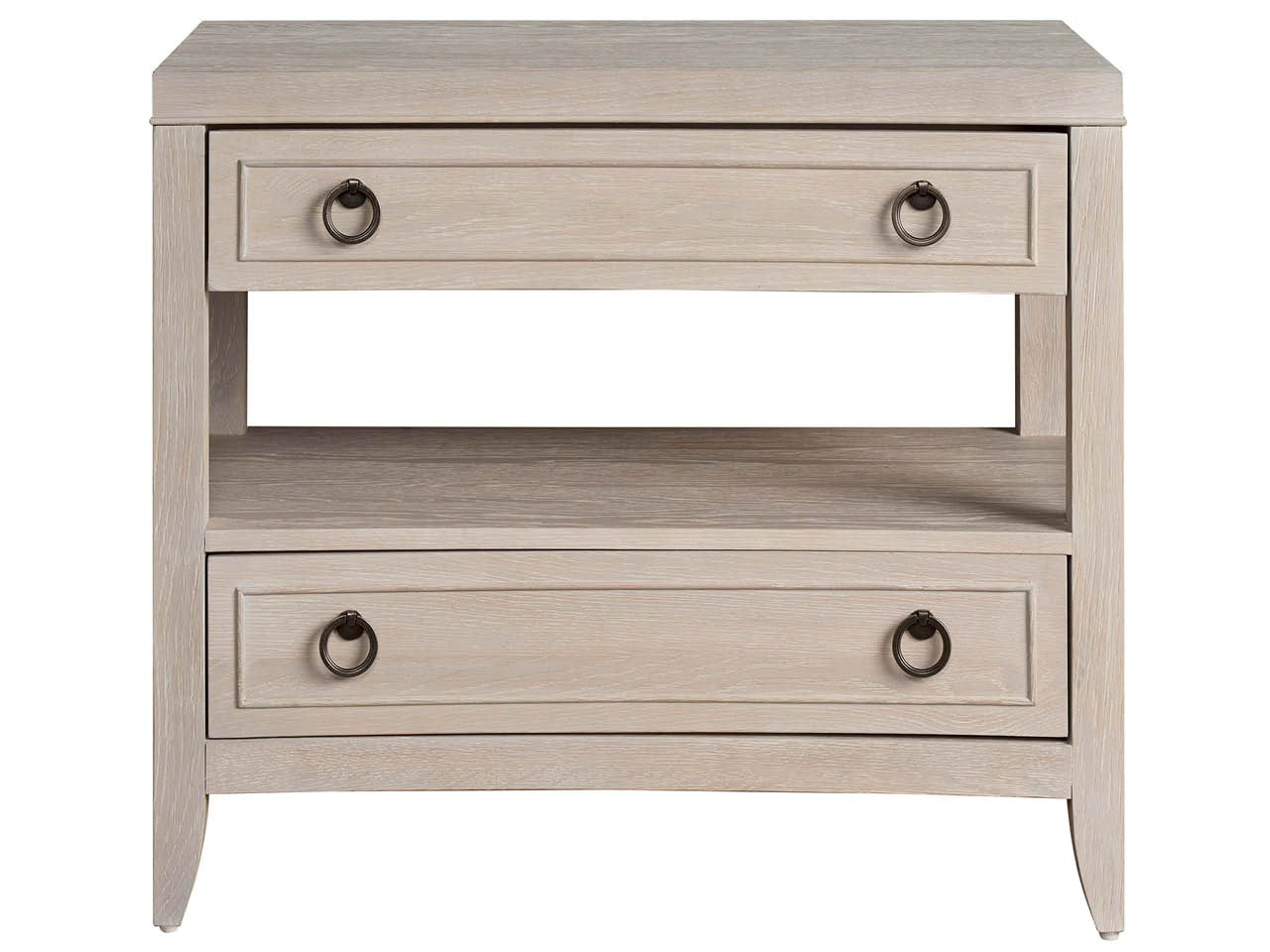 Avaline White Oak Nightstand - Ornate Home