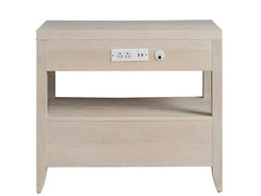 Avaline White Oak Nightstand - Ornate Home