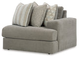 Avaliyah Ash 4-Piece Sectional and Oversized Accent Ottoman (Online Special Price) - Ornate Home
