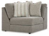 Avaliyah Ash 4-Piece Sectional and Oversized Accent Ottoman (Online Special Price) - Ornate Home