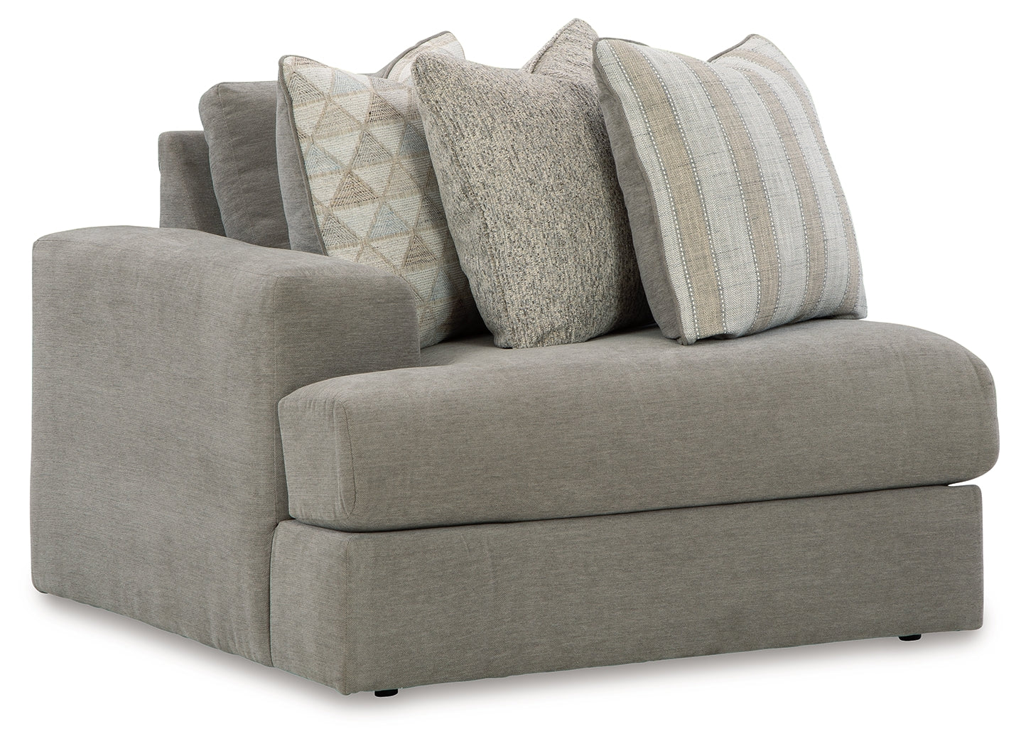 Avaliyah Ash 4-Piece Sectional and Oversized Accent Ottoman (Online Special Price) - Ornate Home