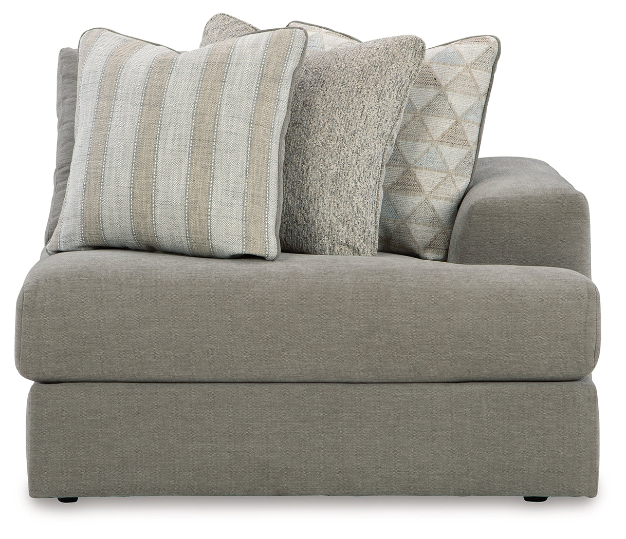 Avaliyah Ash 4-Piece Sectional and Oversized Accent Ottoman - Ornate Home