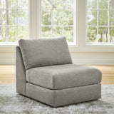 Avaliyah Ash 4-Piece Sectional and Oversized Accent Ottoman - Ornate Home