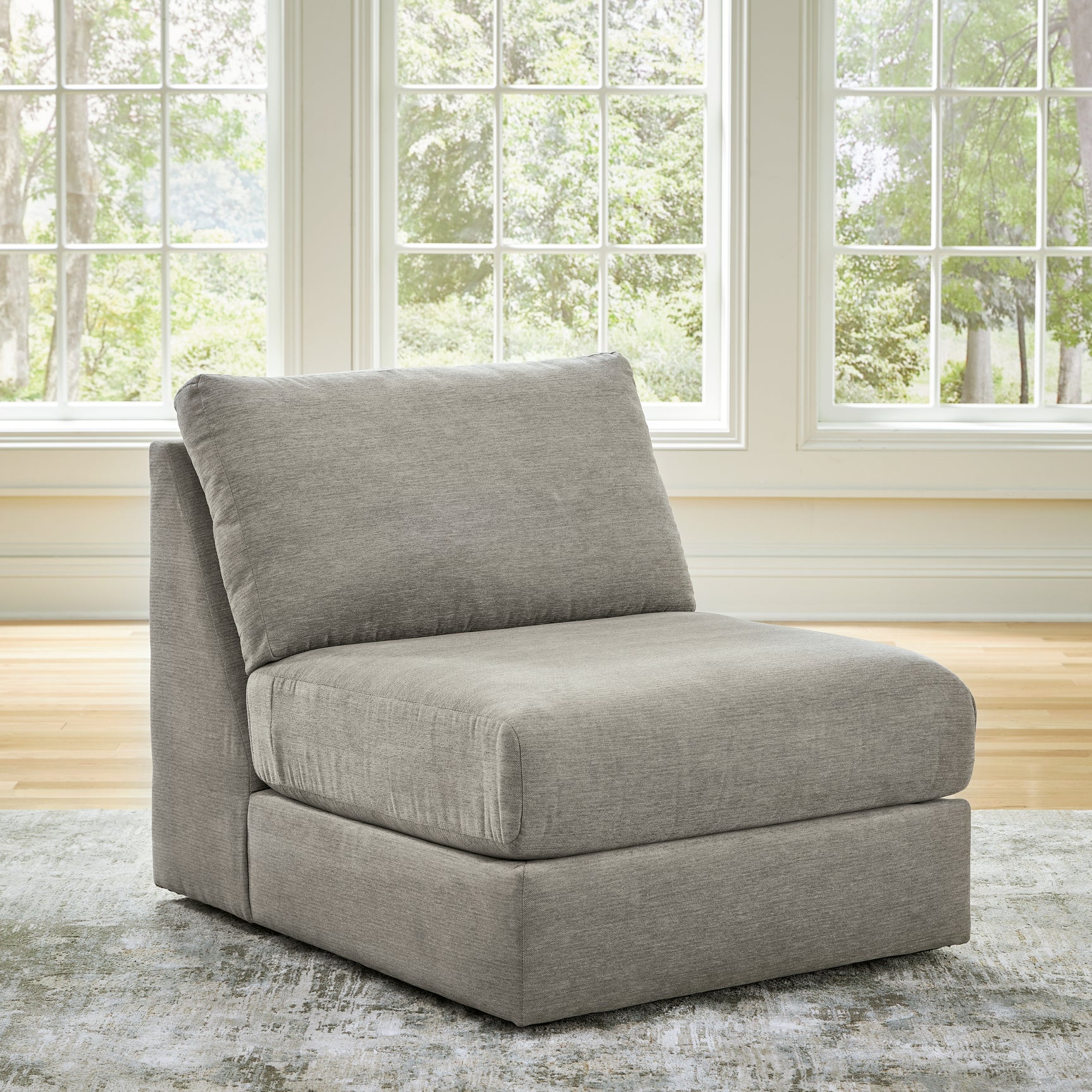Avaliyah Ash 4-Piece Sectional and Oversized Accent Ottoman - Ornate Home