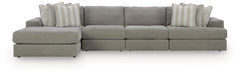 Avaliyah Ash 4-Piece Sectional with Chaise - Ornate Home