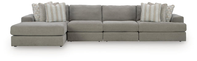 Avaliyah Ash 4-Piece Sectional with Chaise - Ornate Home