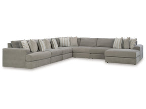 Avaliyah Ash 7-Piece Sectional with Chaise (Online Special Price) - Ornate Home