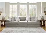 Avaliyah Ash Gray Chenille 3pc Sectional Sofa (Online Special Price) - Ornate Home