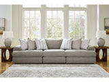 Avaliyah Ash Gray Chenille 3pc Sectional Sofa - Ornate Home