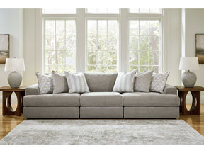Avaliyah Ash Gray Chenille 3pc Sectional Sofa - Ornate Home