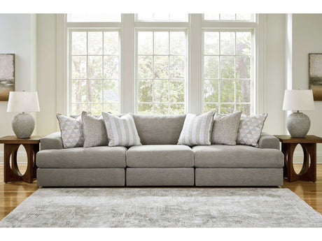 Avaliyah Ash Gray Chenille 3pc Sectional Sofa - Ornate Home