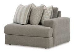 Avaliyah Ash Gray Chenille 6pc LAF Chaise Sectional - Ornate Home