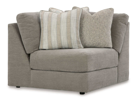 Avaliyah Ash Gray Chenille 6pc LAF Chaise Sectional - Ornate Home