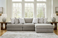 Avaliyah Ash Gray Chenille Modular Sectional Units - Ornate Home
