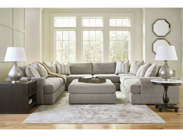 Avaliyah Ash Gray Chenille Modular Sectional Units - Ornate Home