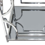 Avalon End Table w/ Clear Glass Top - Ornate Home