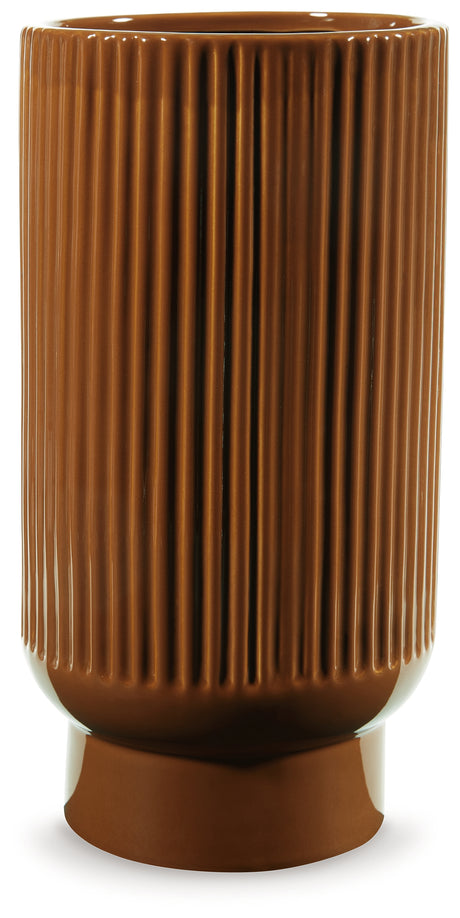 Avalyah Burnt Umber Medium Vase - Ornate Home