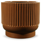 Avalyah Burnt Umber Short Vase - Ornate Home