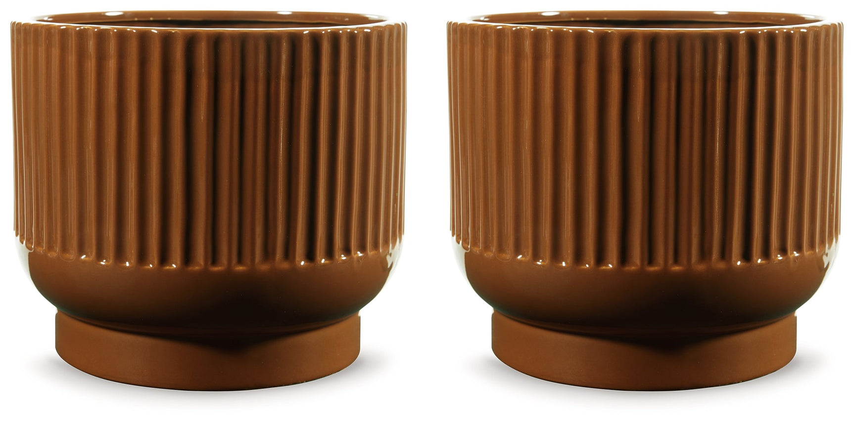 Avalyah Burnt Umber Vase (Set of 2) - Ornate Home