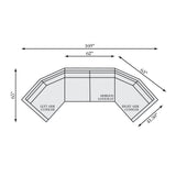 Avanni Brown Outdoor Sectional - Ornate Home