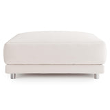 Avanni White/Cream Outdoor Ottoman - Ornate Home