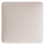 Avanni White/Cream Outdoor Ottoman - Ornate Home