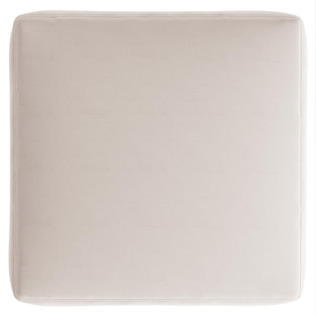 Avanni White/Cream Outdoor Ottoman - Ornate Home