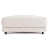 Avanni White/Cream Outdoor Ottoman - Ornate Home
