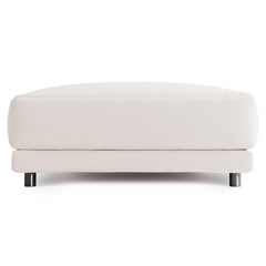 Avanni White/Cream Outdoor Ottoman - Ornate Home