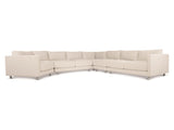 Avanni White/Cream Outdoor Sectional Sofa - Ornate Home